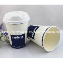 Single-Wall Paper Cup mit kundenspezifischem Deckel für Hot Drinking-Swpc-55